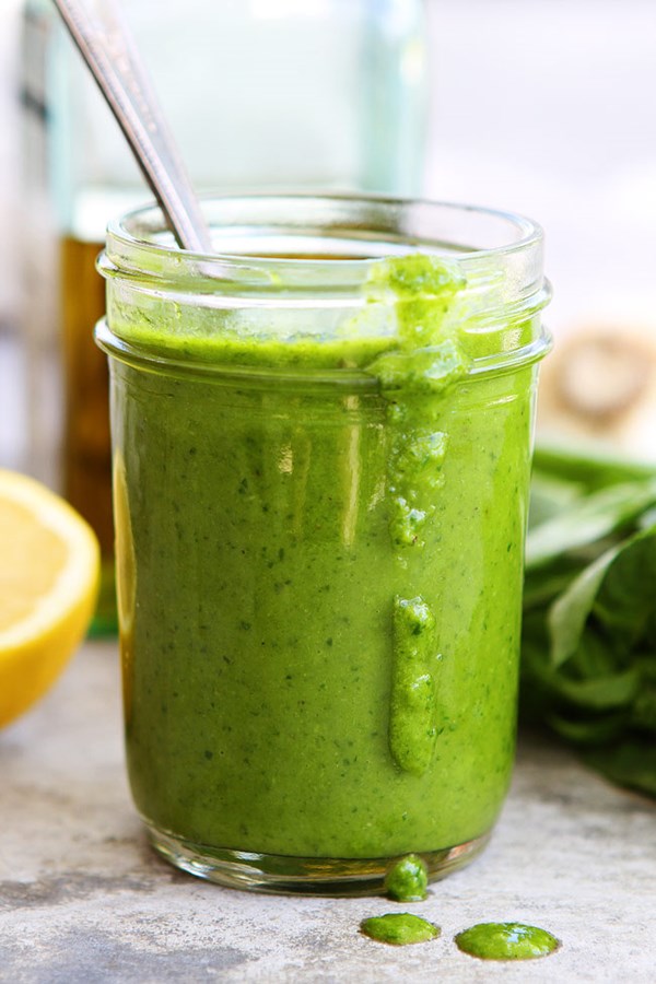 Basil vinaigrette