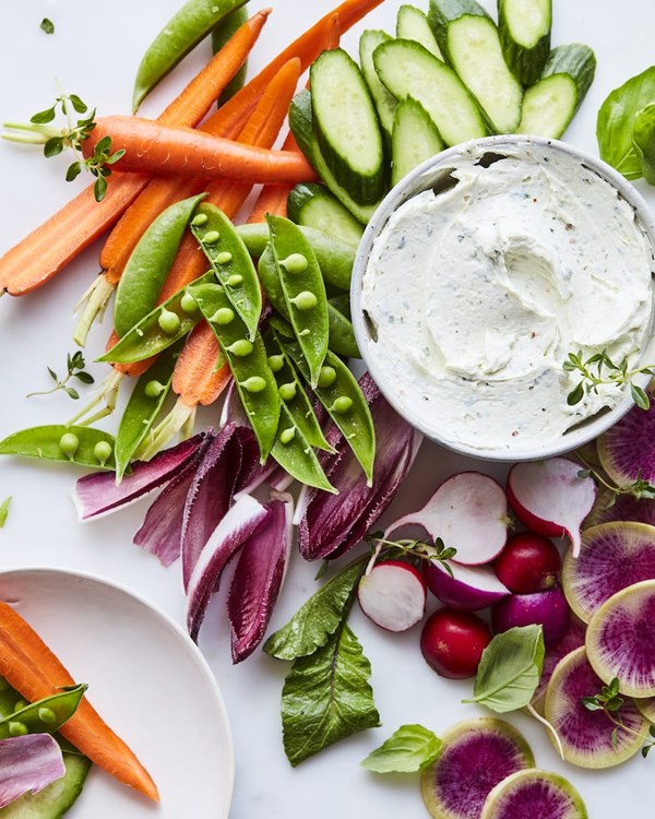 Basil whipped goat cheese