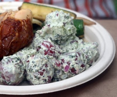 Basil-yogurt potato salad