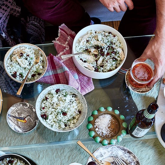 Basmati rice with dill and barberries