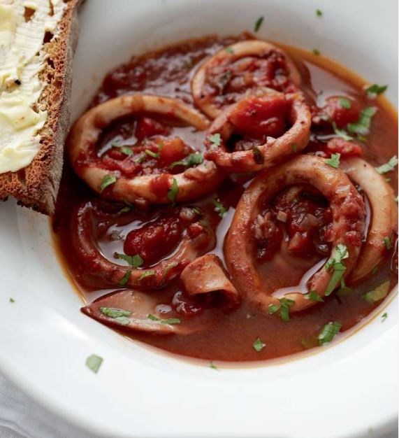Basque squid stew