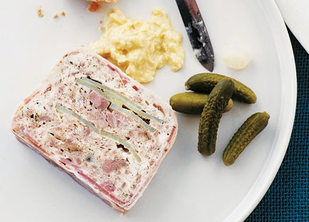 Bathers' duck confit and potato terrine