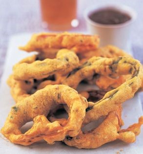 Batter-fried peppers