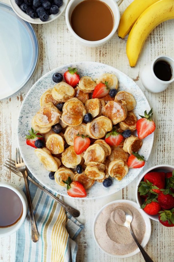 Battered banana pancakes