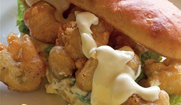 Battered oyster roll