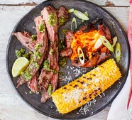 Bavette with chimichurri sauce