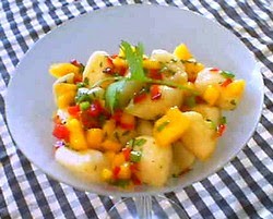 Bay scallop and mango ceviche