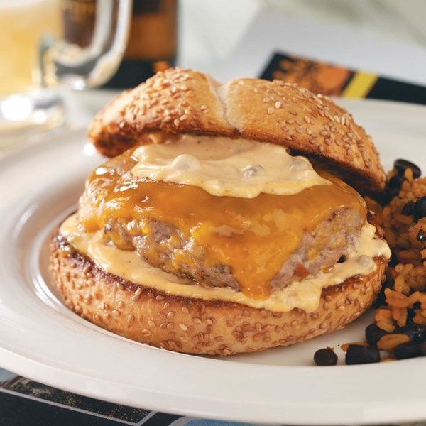 Bayou burgers with spicy remoulade