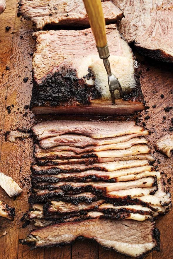 BBQ beef brisket (with barbecue sauce)