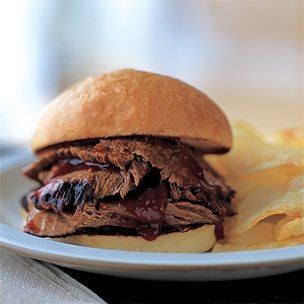 BBQ brisket sandwiches