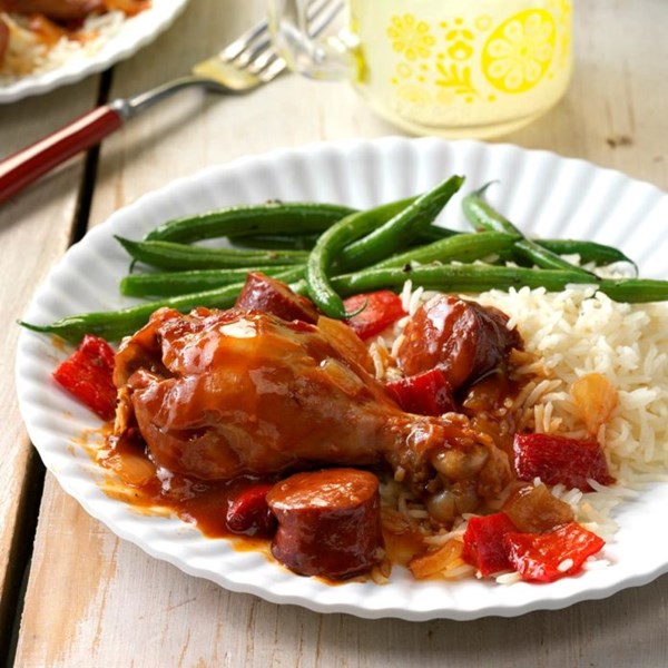 BBQ chicken & smoked sausage 