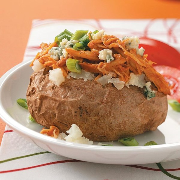 BBQ chicken baked potatoes 