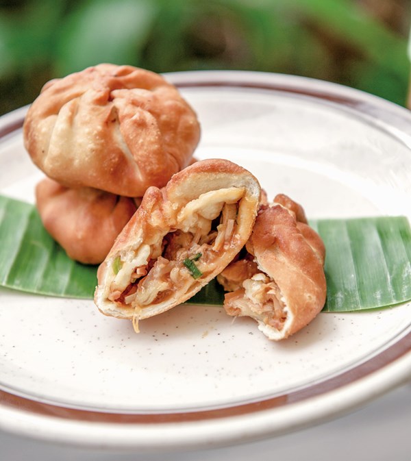 BBQ chicken dumplings