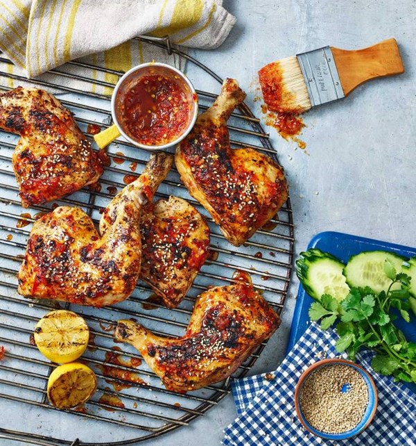 BBQ chicken legs with smoky sambal [Good Birds Restaurant]
