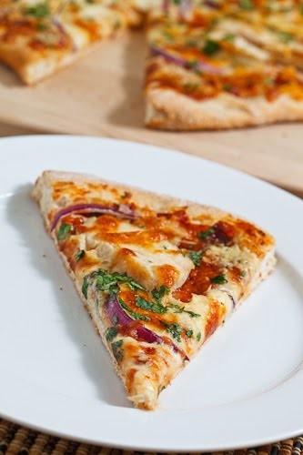 BBQ chicken pizza