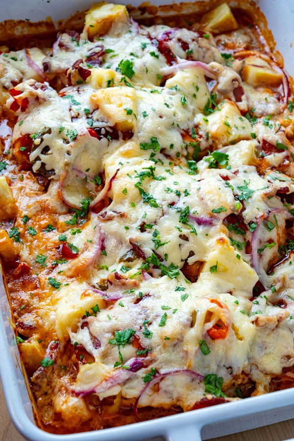 BBQ chicken pizza baked chicken