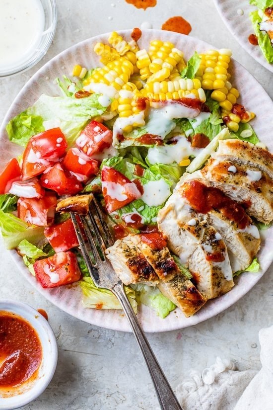 BBQ chicken salad