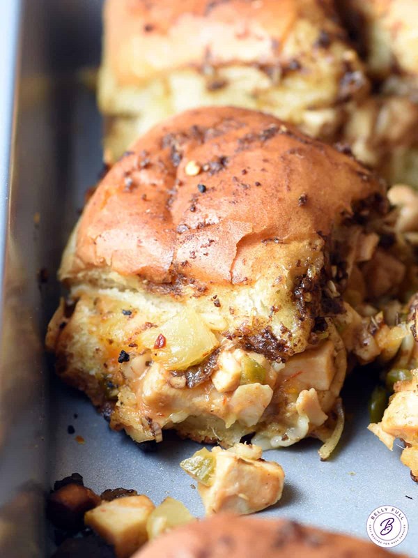 BBQ chicken sliders