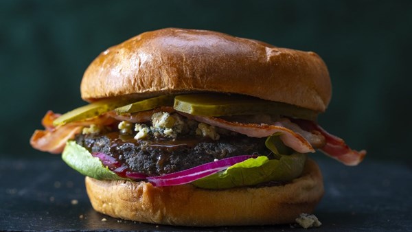 BBQ gourmet beef burger