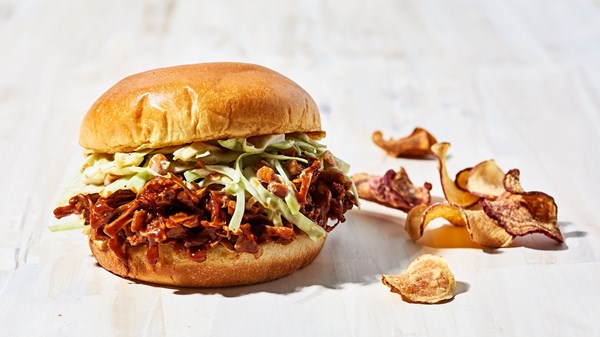 BBQ jackfruit sandwiches