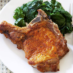 BBQ pan-fried pork chops