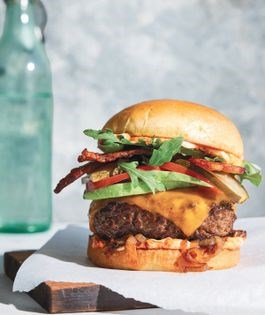 BBQ pulled chicken sandwiches with slaw