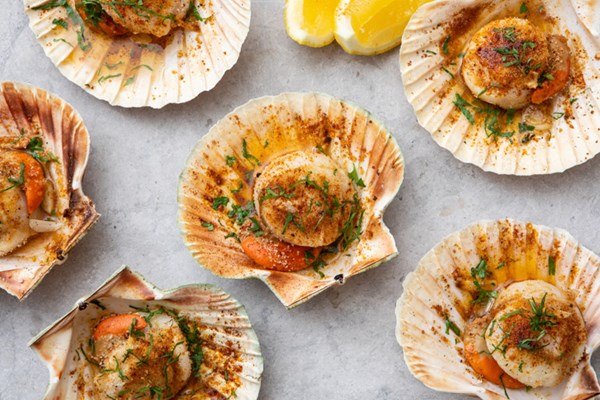 BBQ scallops 