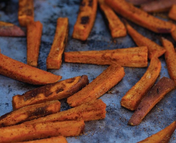 BBQ sweet potato fries