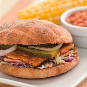BBQ tofu sandwich