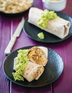 Bean & rice freezer burritos