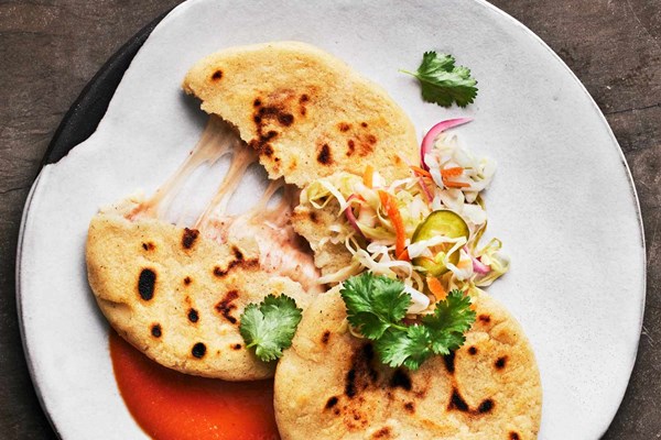 Bean and cheese pupusas