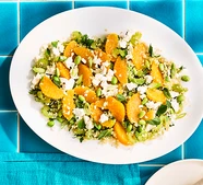 Bean and quinoa salad with orange