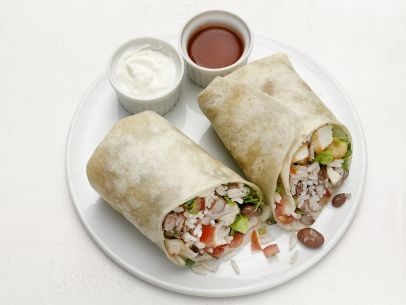Bean and tofu burritos