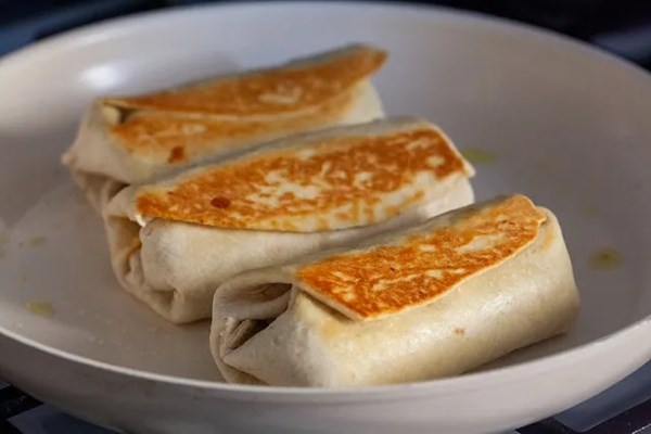 Bean and vegetable burritos