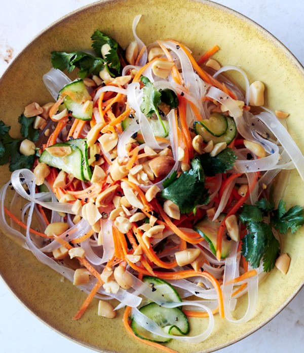 Bean thread noodles with pickled vegetables