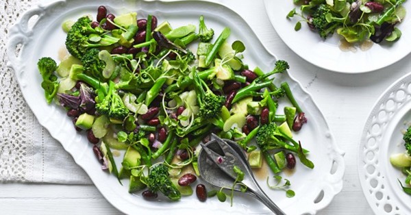 Beans and greens salad