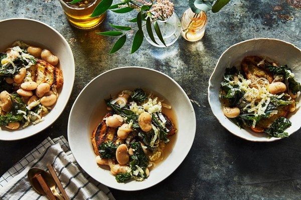 Beans and greens soup