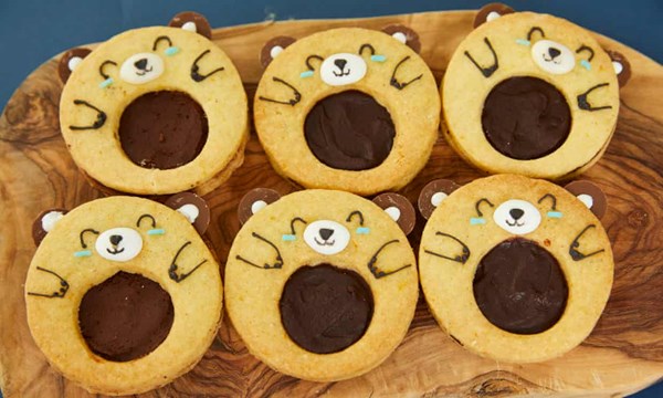 Bear biscuits: a cardamom, orange and chocolate delight