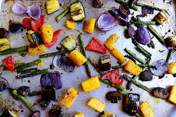 Beautiful roasted vegetables