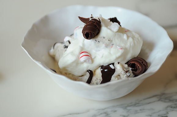 Beauty school knockout (Peppermint hot fudge sundae)
