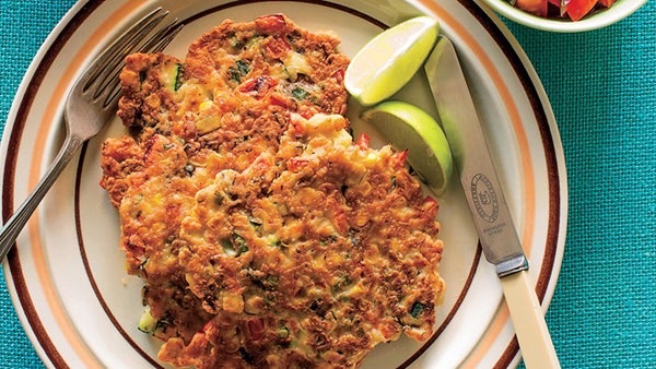 Bec and Chris's corn fritters