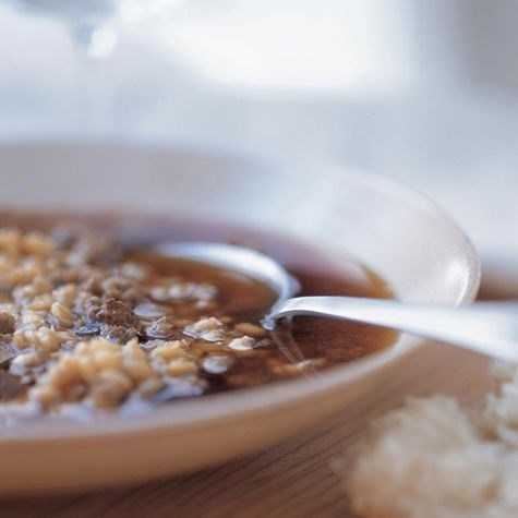 Beef & barley soup
