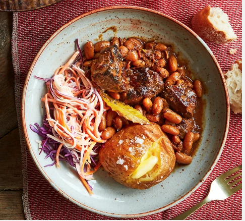 Beef & Boston baked beans