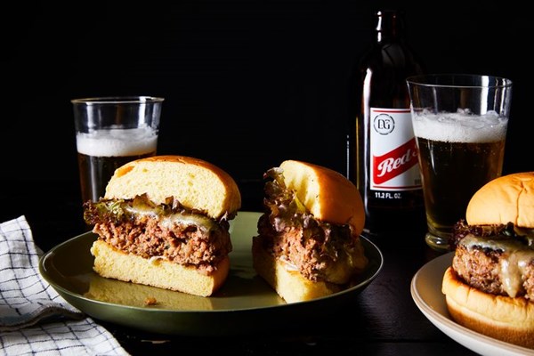 Beef & kimchi burgers