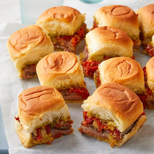 Beef & provolone sliders
