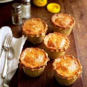 Beef and ale raised pies