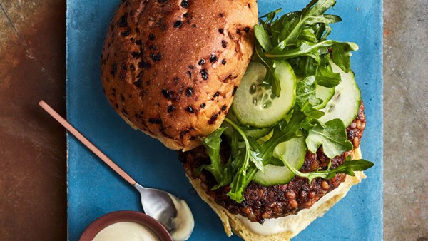 Beef-and-barley burgers