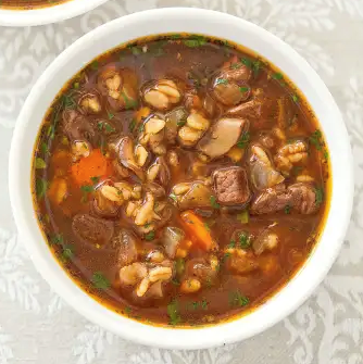 Beef and barley soup