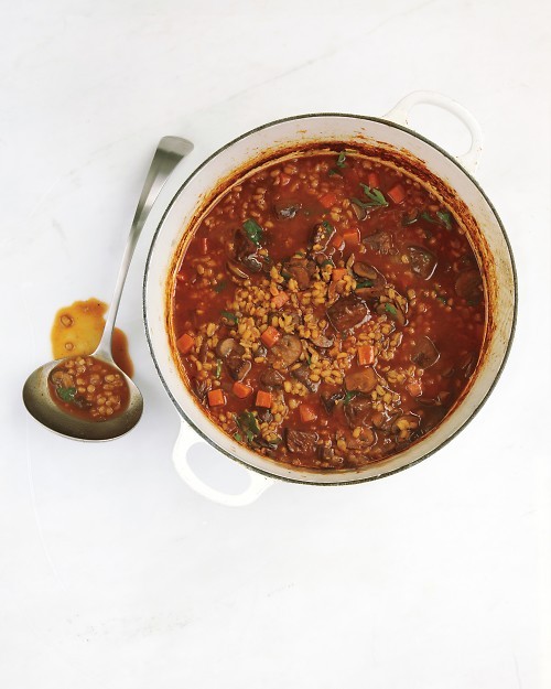 Beef and barley soup
