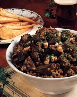 Beef and barley soupless